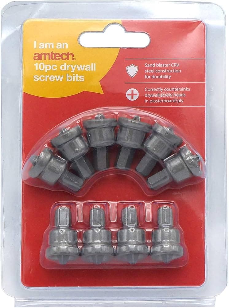 Am-Tech 10pc DRYWALL SCREW BITS