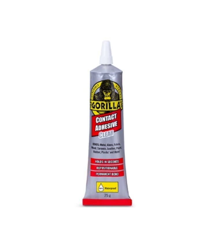 GORILLA CONTACT ADHESIVE CLEAR TUBE 75G