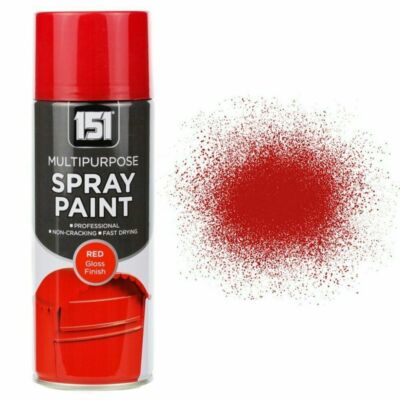 151 SPRAY TO PLASTIC PAINT RED GLOSS 400ML image