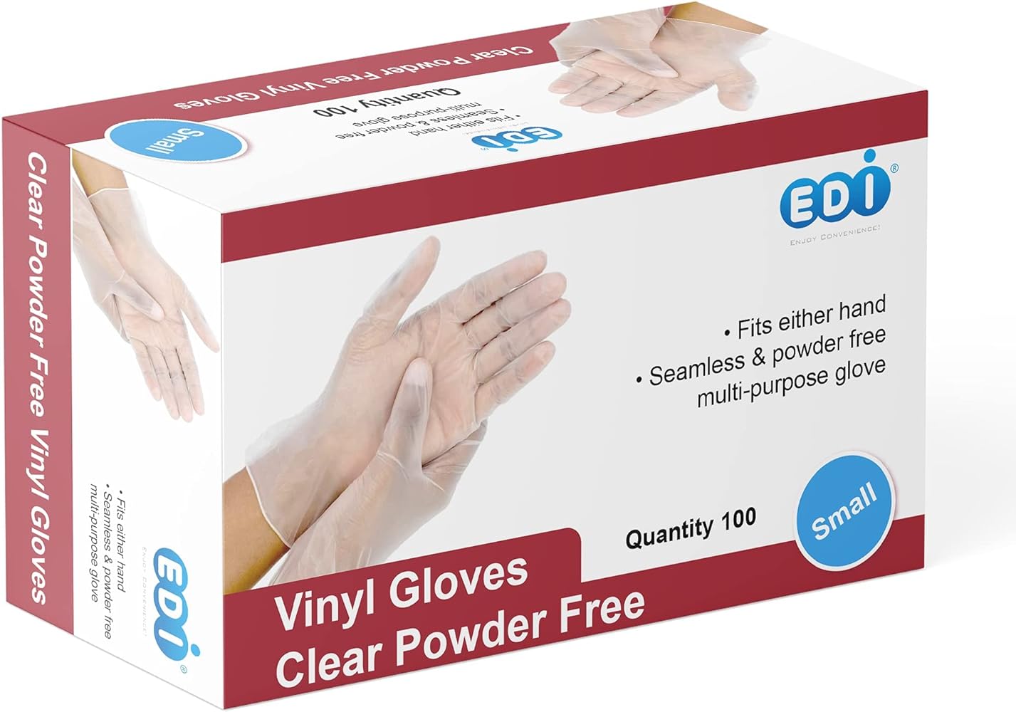 Vinyl Gloves Clear Powder Free Medium 
 image