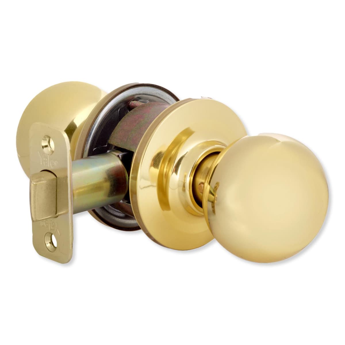 YALE Passage Knob Set Brass