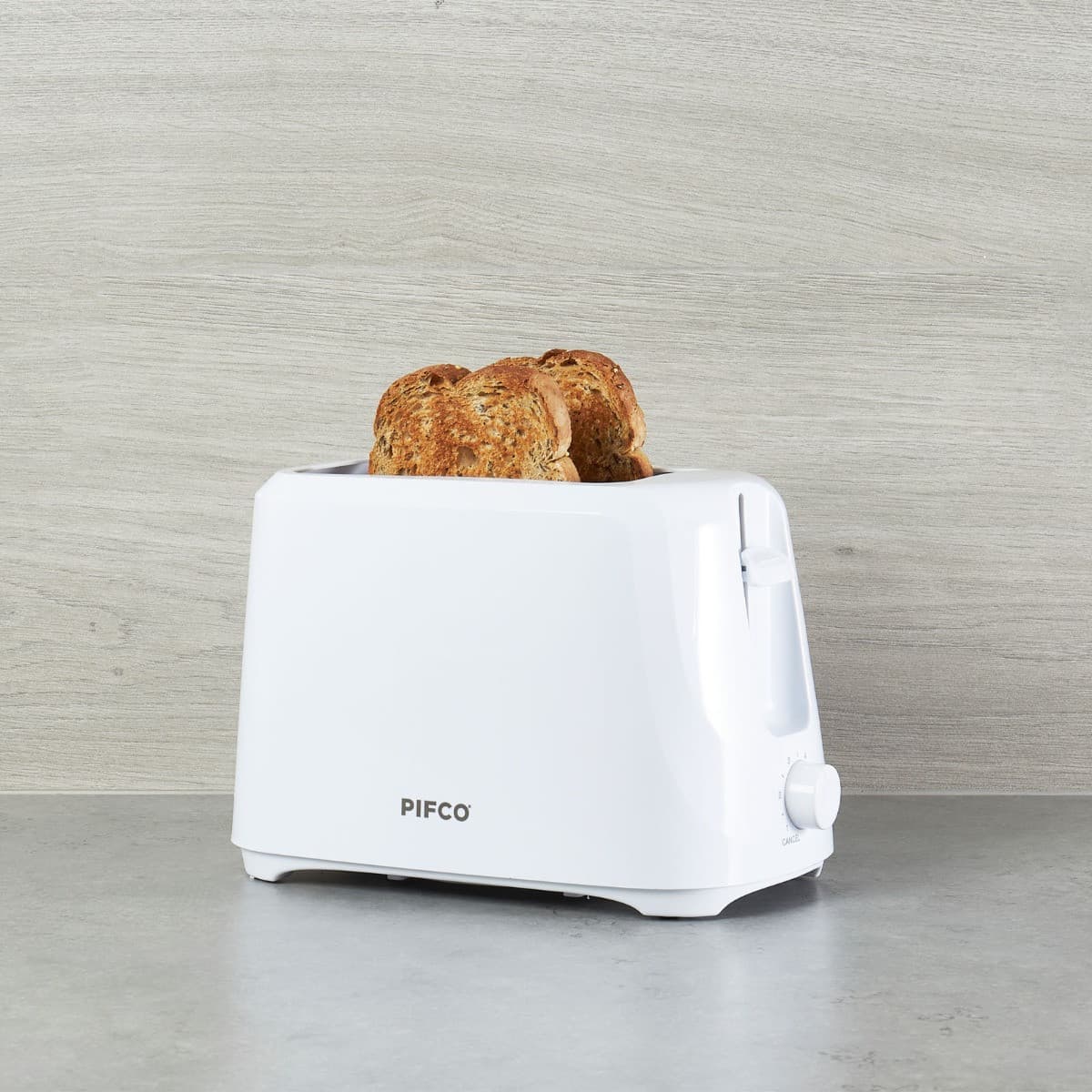 PIFCO  White 2 Slice Toaster 