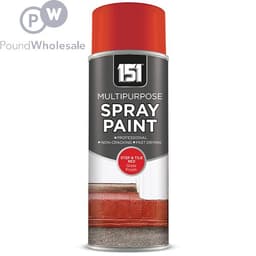 151 RED GLOASS ETEP & TILE  SPRAY PAINT  400ML 1