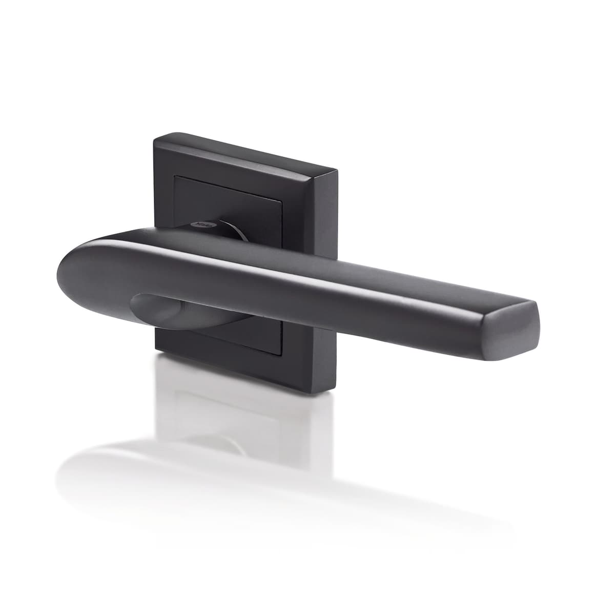 YALE BLACK DOOR HANDLE SIENA EURO CYL ESCUTCHEON