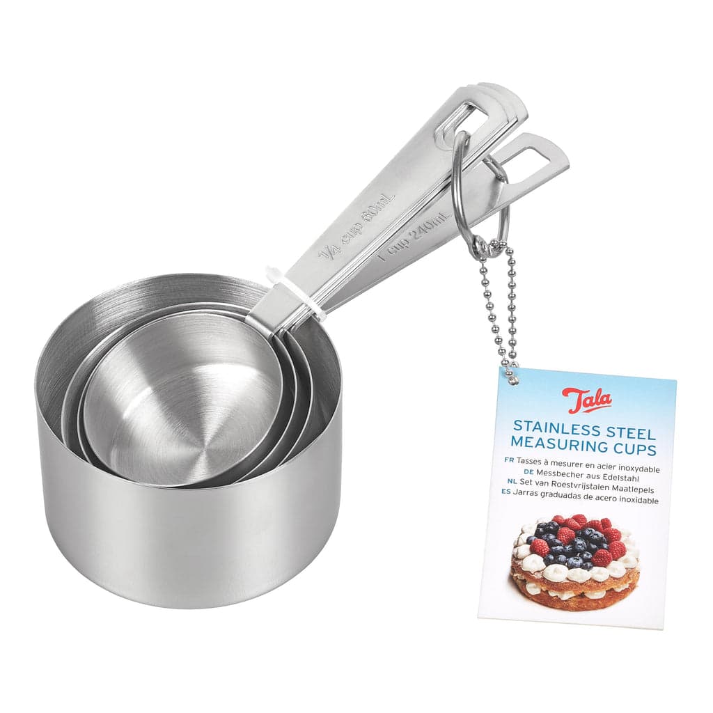 Tala 4 Stainless Steel Measuring Cups