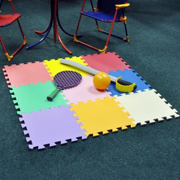 Blackspur 9pc Kids Interlocking Foam Play Mat Set