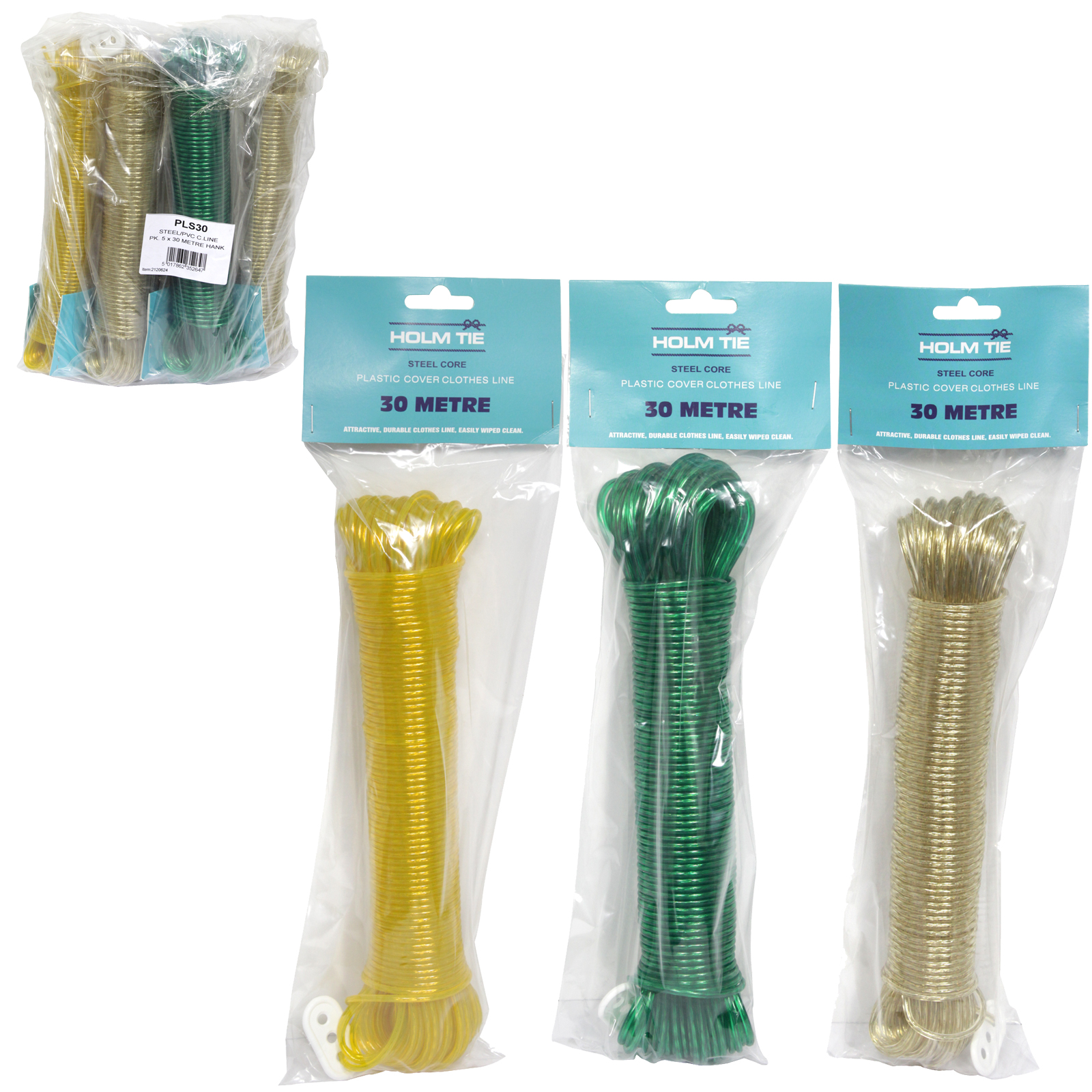 Holm Tie PVC Steel Core Clothes Line (25 Metres) PLS25 image