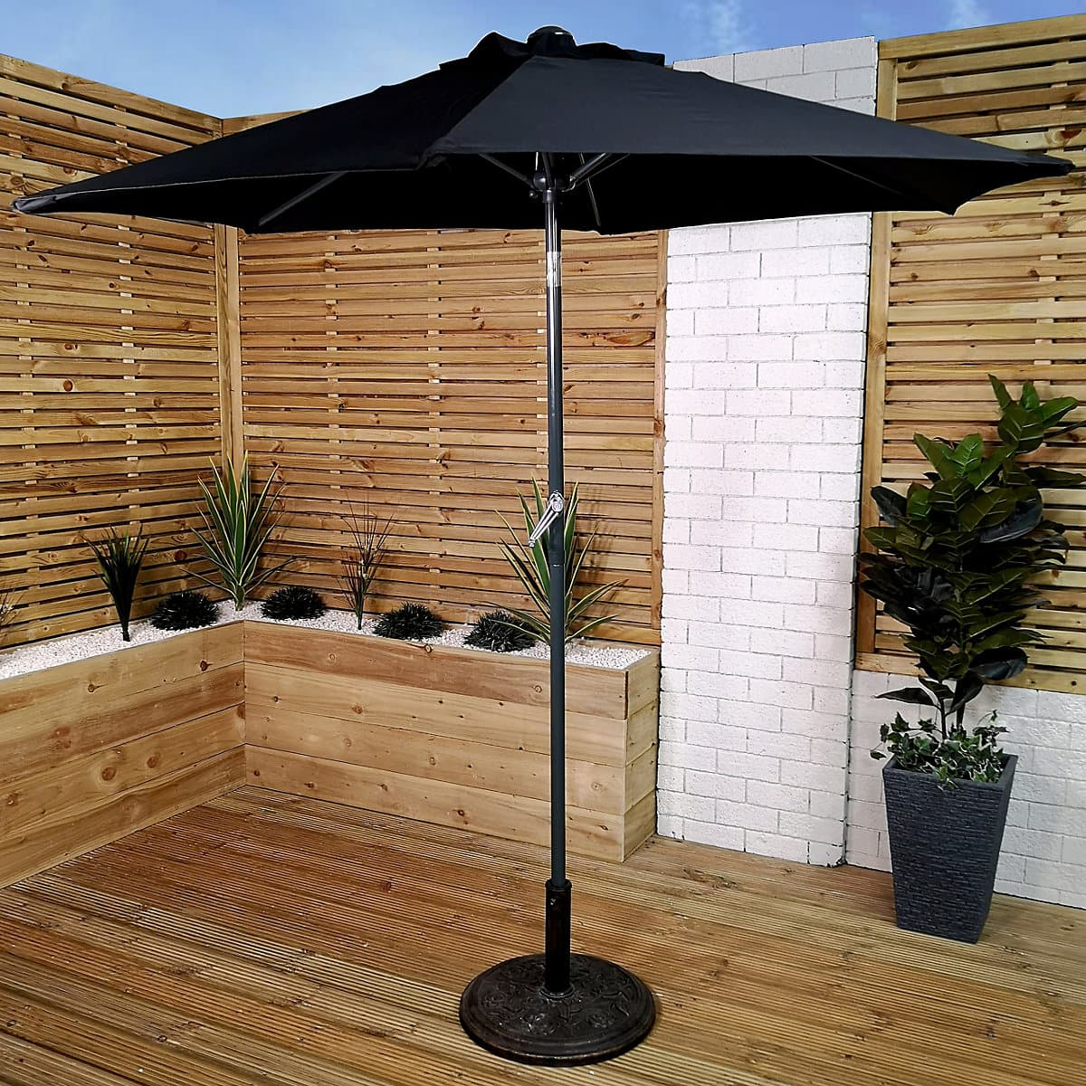 Blackspur 2m Aluminium Tilting Parasol Wi