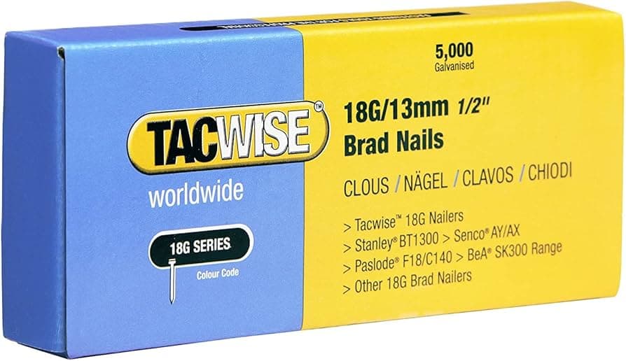 Tacwise 0393 18G/13mm Galvanised (Pack of 5000)