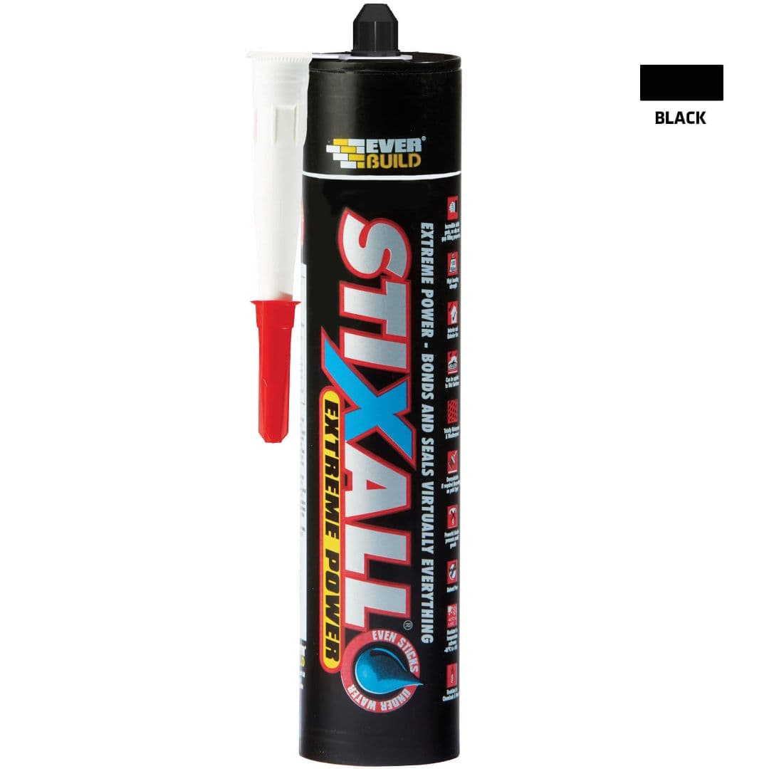 Everbuild Stixall Black Gar5034 290ml
