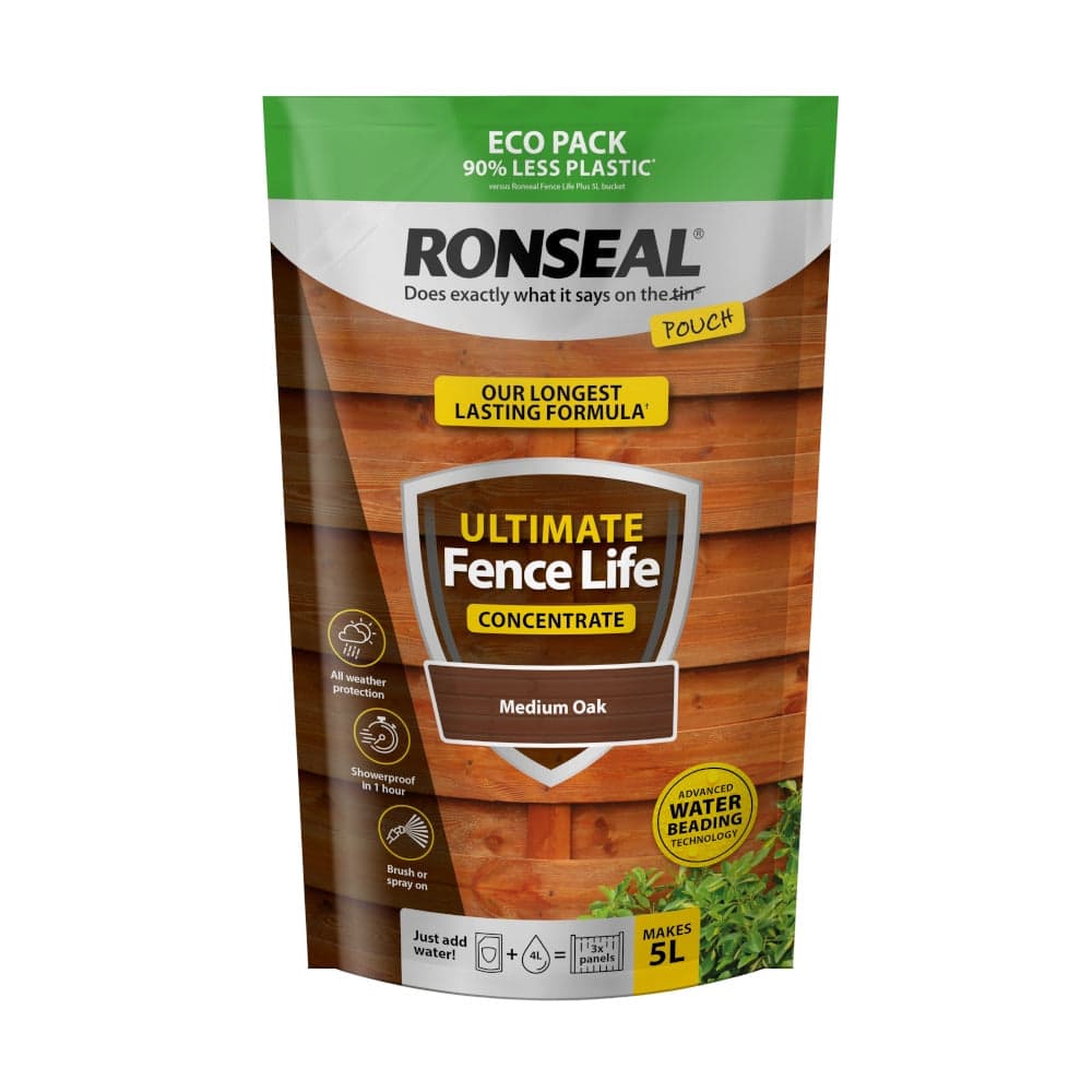 RONSEAL ULITIMATE FENCELIFE CONCENTRATE (MEDIUM OAK)