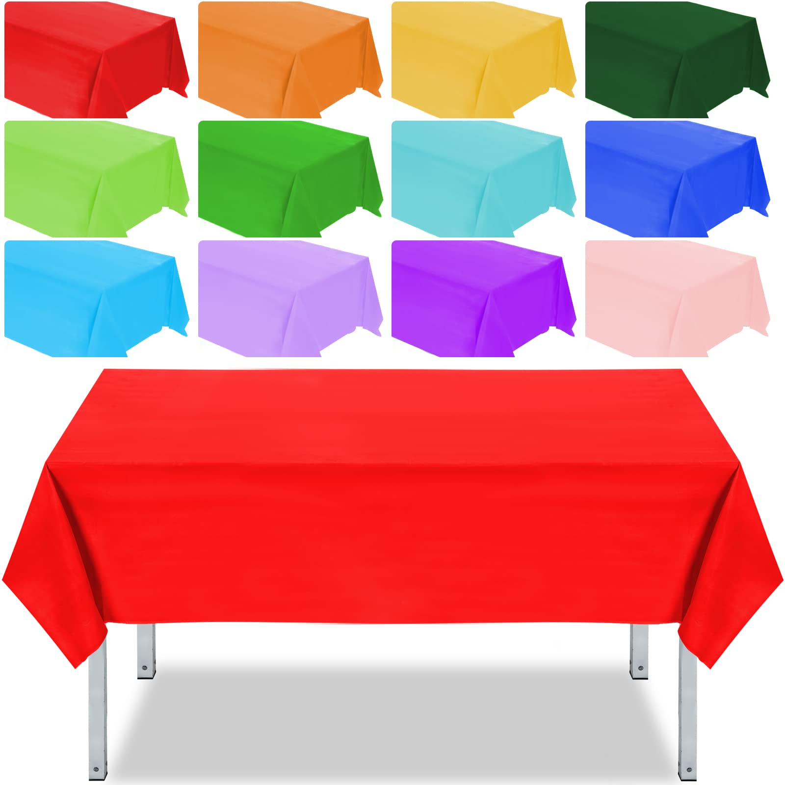 Plastic Table Cover Asstd. Colours image