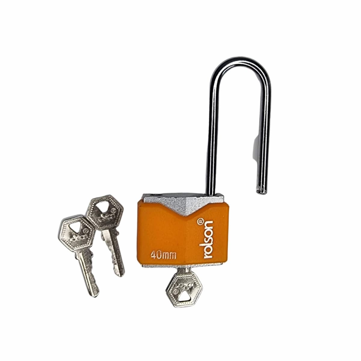 Rolson 40mm Long Shackle Iron Padlock