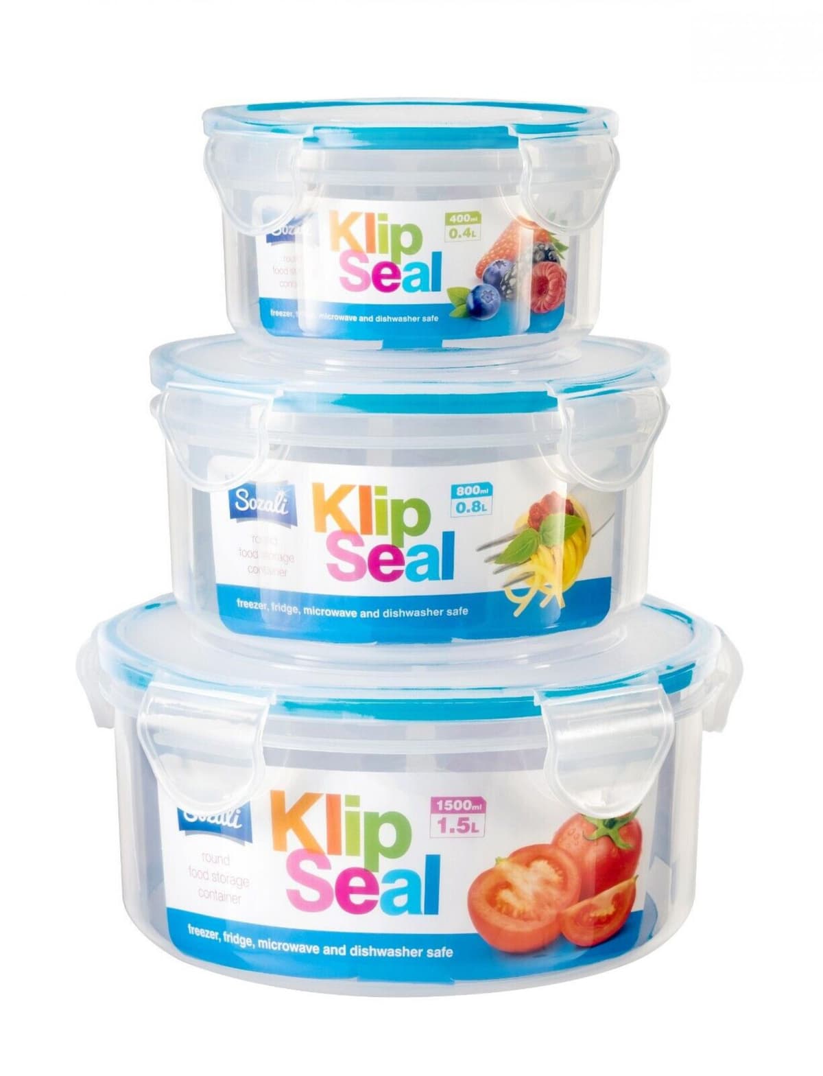 ZM 1.5l Round  Klipseal Container