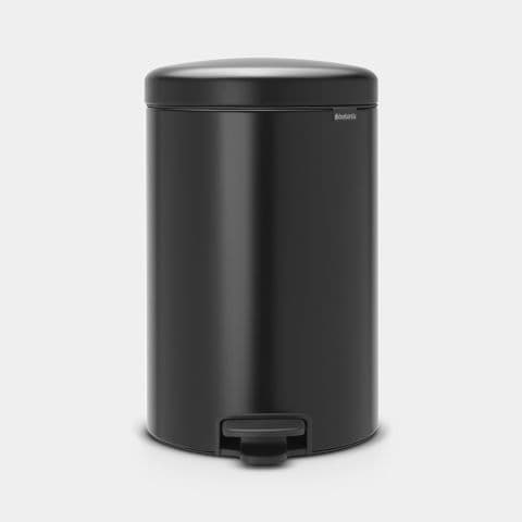 Sunnex 12 LTR MATT BLACK KITCHEN PEDAL BIN 