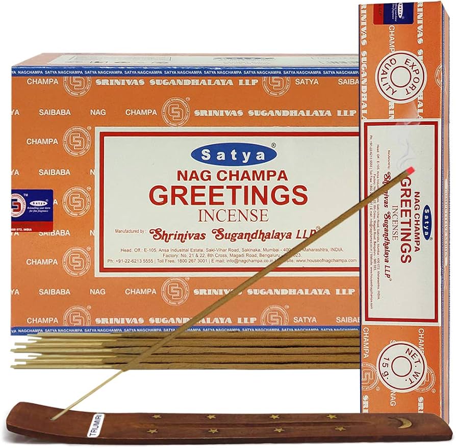 Satya Incense Sticks Greetings image
