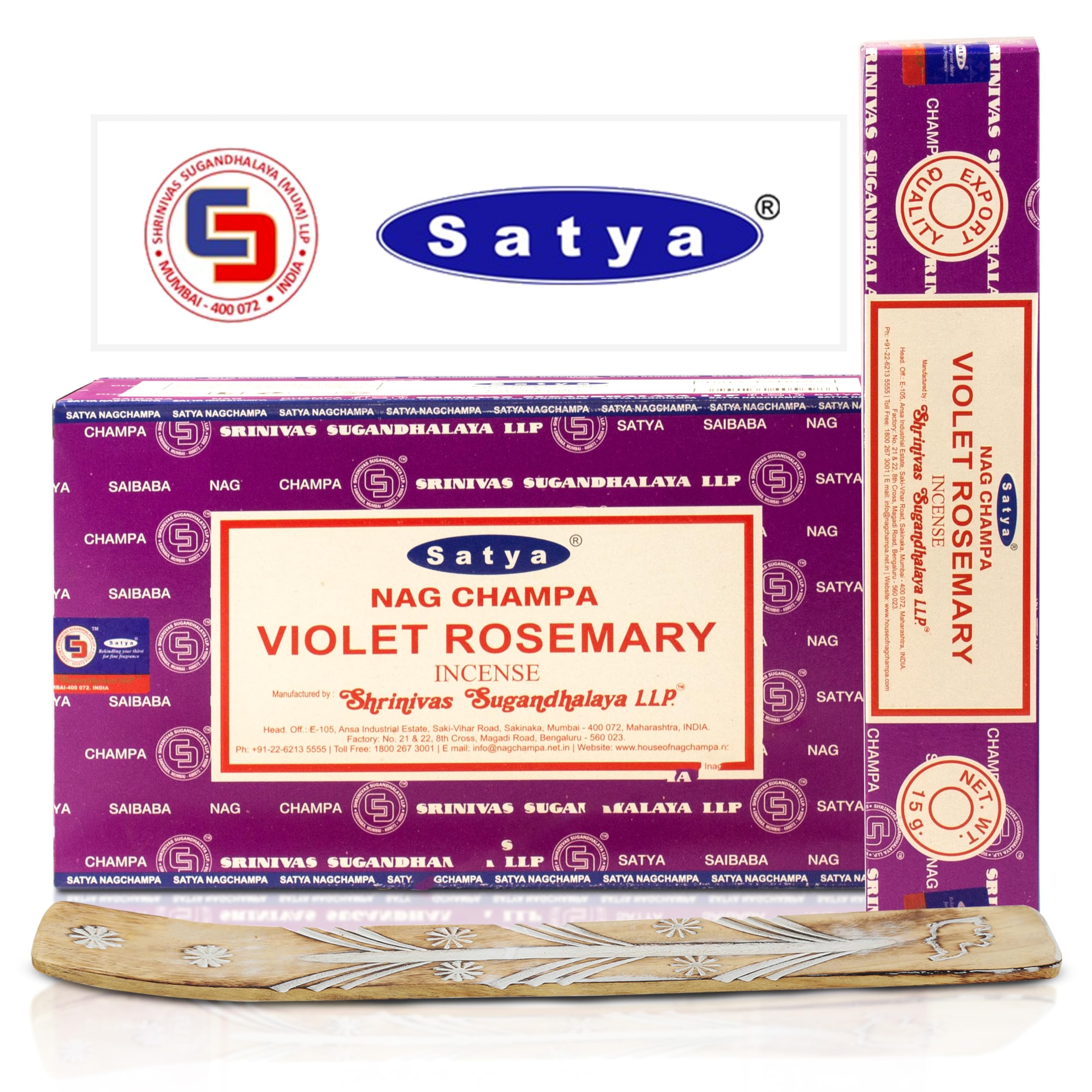 Satya Incense Sticks Violet Rosemary image