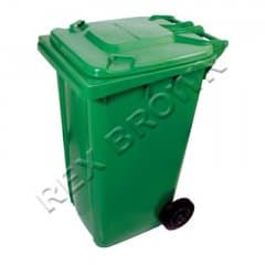Wheelie Bin 240Ltr Green / Grey