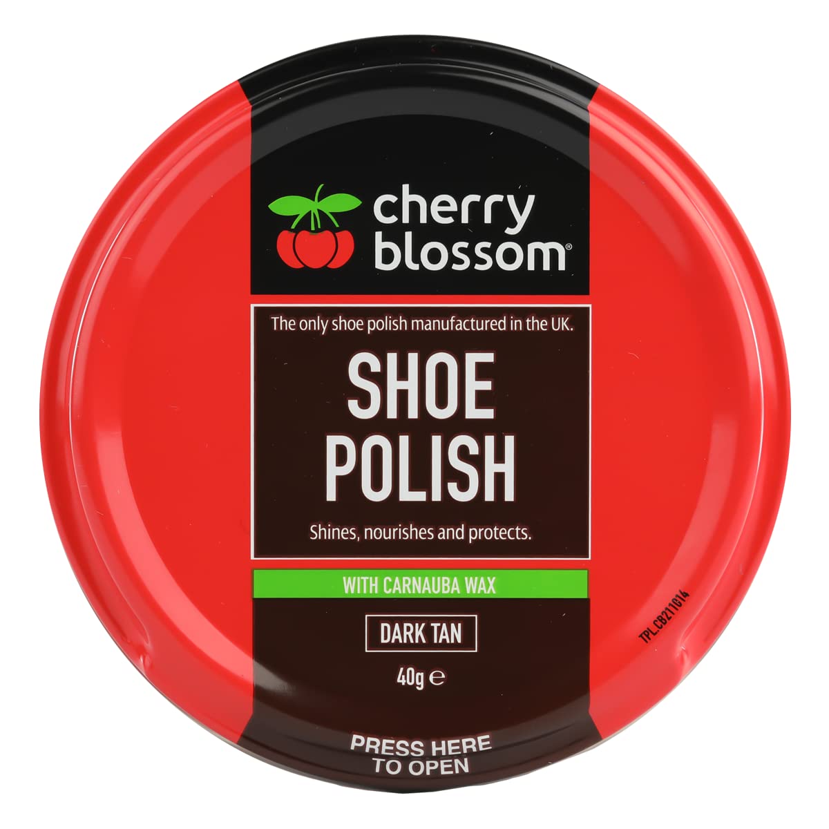 Cherry Blossom SHOE POLISH DARK TAN40G image