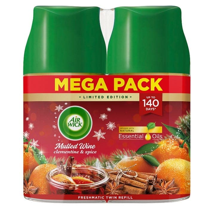 AIR WICK FMM REFILL 2X250ML MULLED WINE