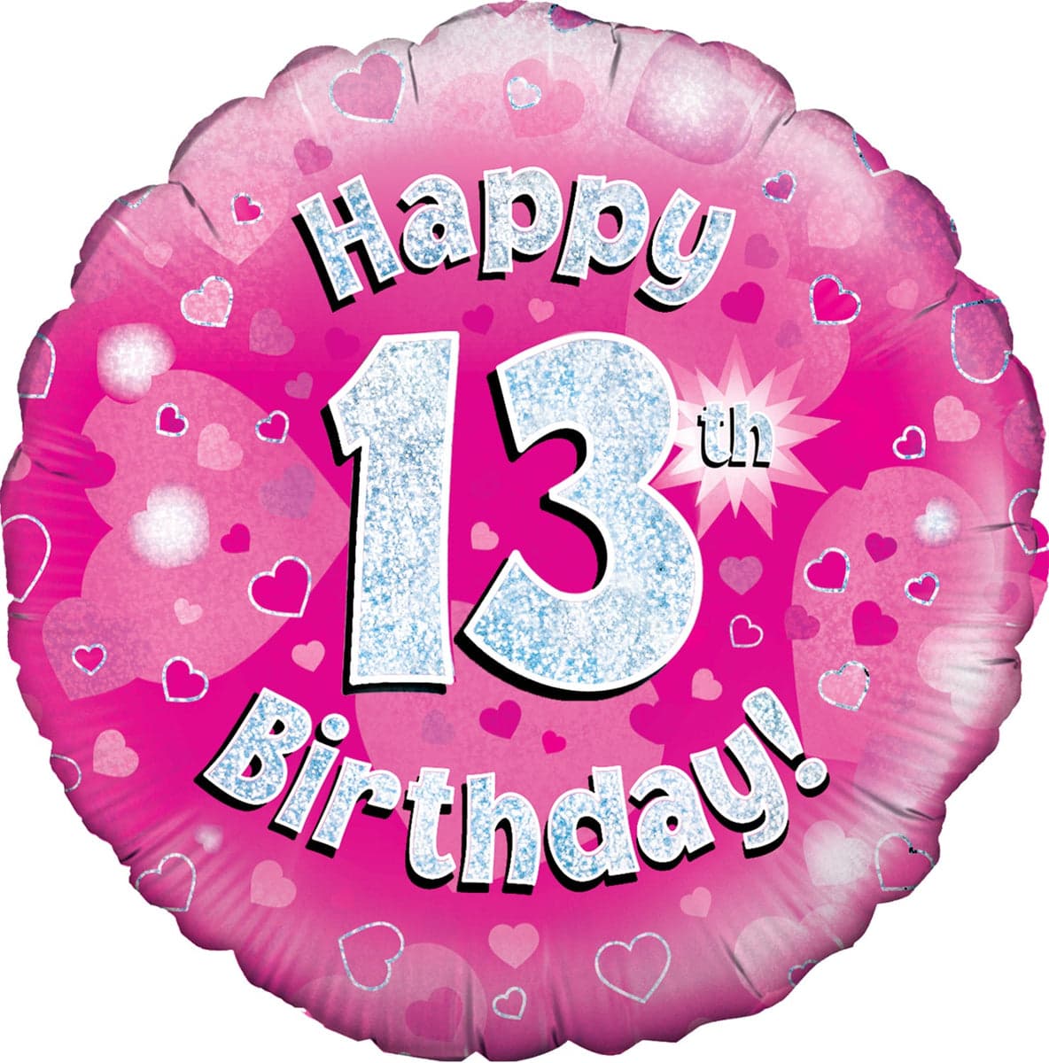 Oaktree 18" Happy 13th Birthday Pink Holographic