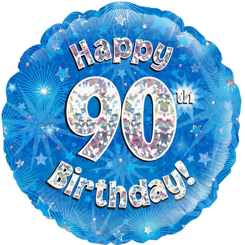 Oaktree 18" Happy 21st Birthday Blue Holographic