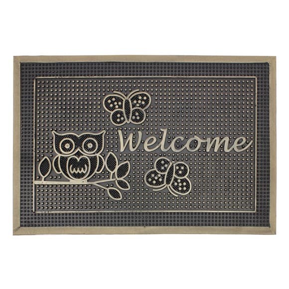 JVL HAVANA RUBBER PIN MATS 40x60CM