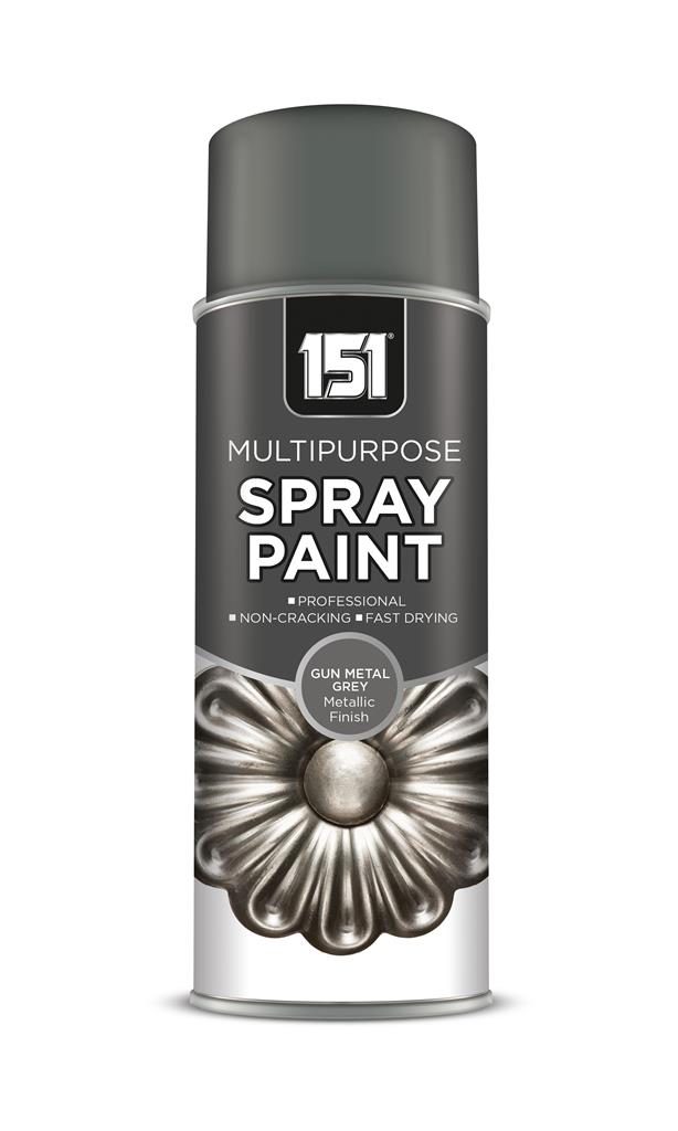 151 Metallic Gloss Gun Metal Grey Spray Paint image
