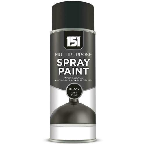151 Multipurpose Spray Paint Black Satin Finish image