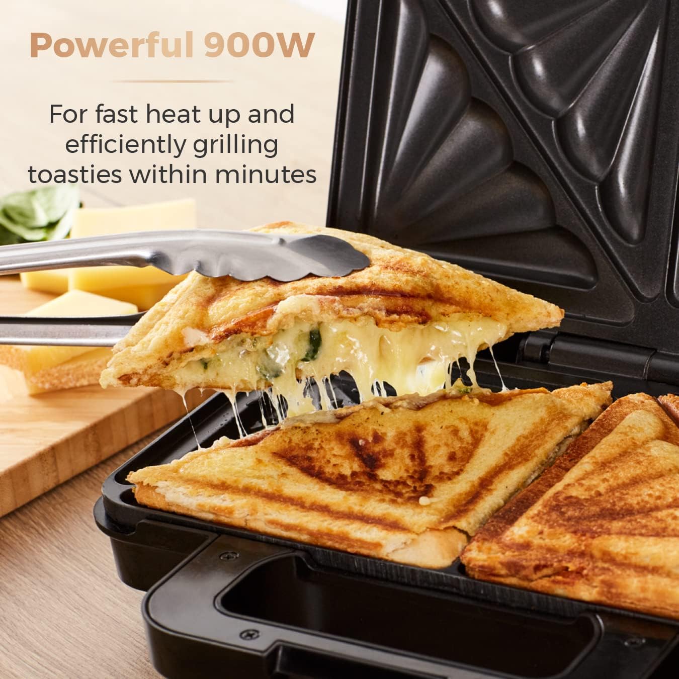 Tower 900w Deep Filled Sandwich Maker T27031 image