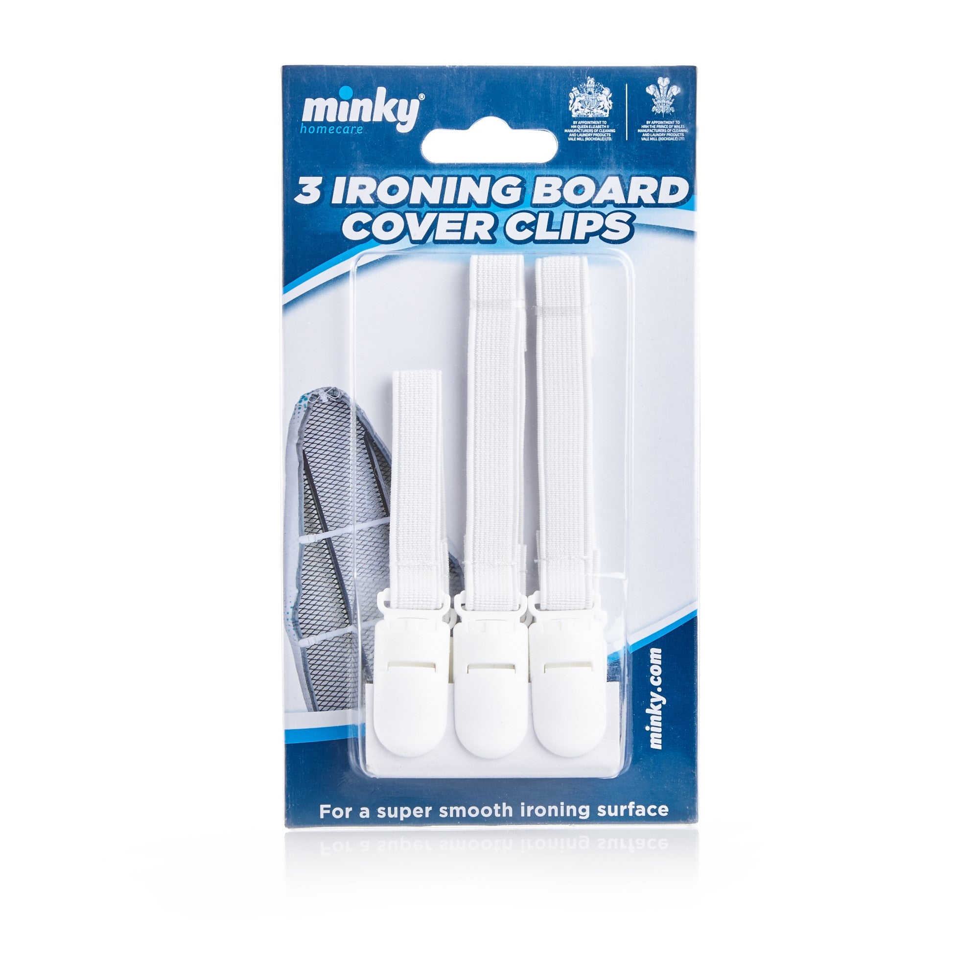 Minky 3 Ironing Board Cover Clips Included 125cmx45cm image