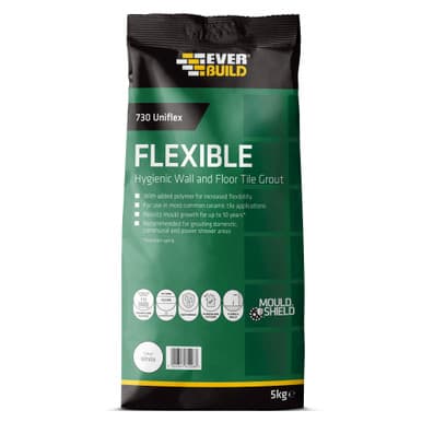 Everbuild  Tile Grout 5kg (white)