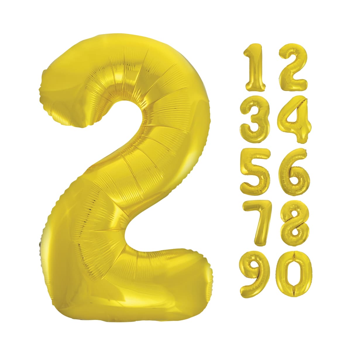 Unique Party 34" Pkg Gold Foil Blln-2