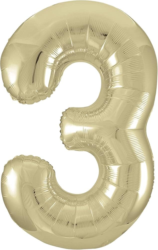 Unique Party 34" Pkg Gold Foil Blln-3