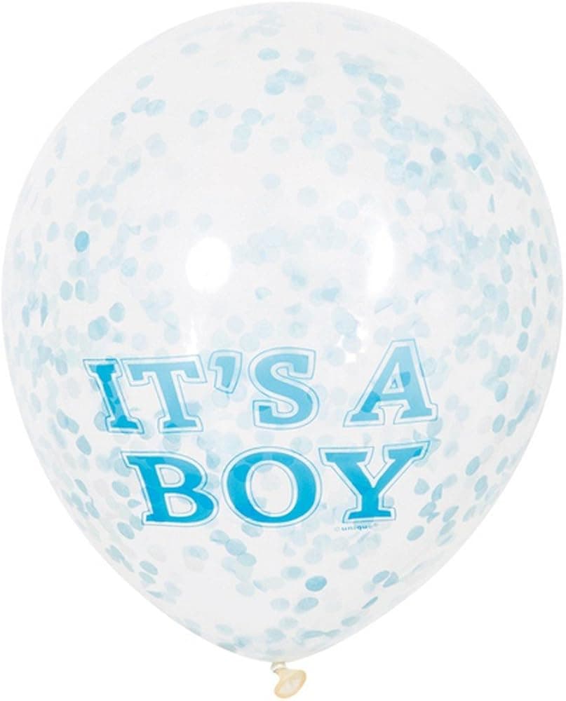 Unique Party Pack Of 6 It's A Boy Balloons