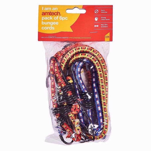 Am-Tech 6PC BUNGEES 8mm