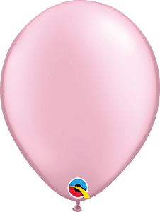 QUALATEX PLAIN LATEX  11" RND PEARL PINK 25CT