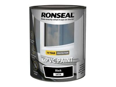 Ronseal UPVC PAINT BLACK SATIN 750ml 