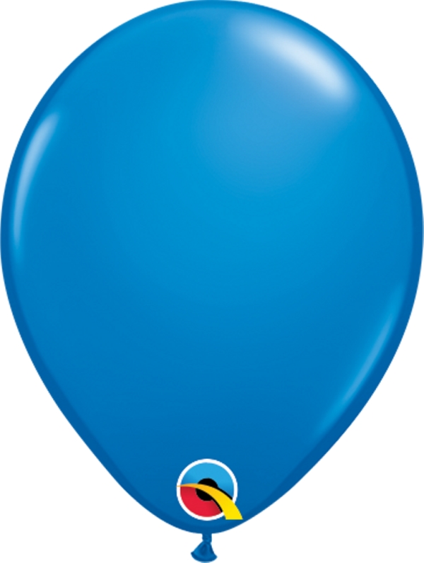 QUALATEX PLAIN LATEX  5" RND dark blue100CT image