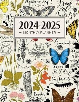 Tallon CALENDAR SUPER  SLIM BOTANICAL BUTTERFLIES 1