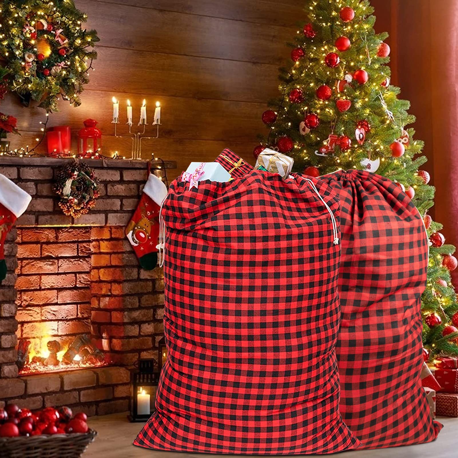 Tallon Gift bag XMAS Tartan Ex Large image