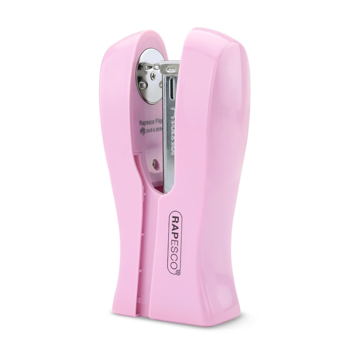 RAPESCO STAND UP/ SPACE-SAVING STAPLER- CANDY PINK