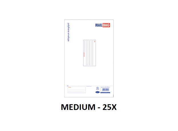 County Polythene Mail Bags - Medium 24 X 32cm