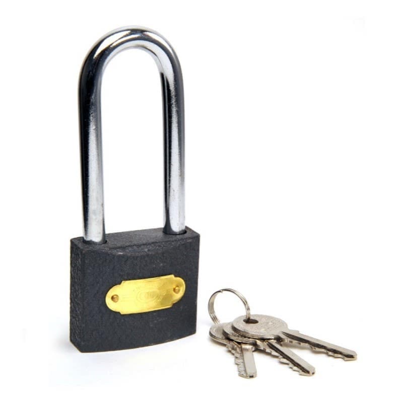 TRI-CYCLE LONG SHACKLE IRON PADLOCK 