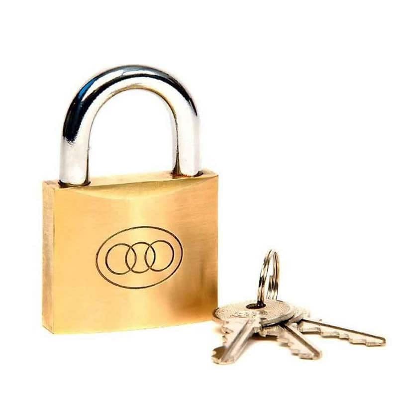 TRI-CYCLE BRASS PADLOCK 