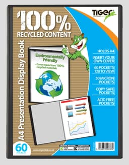 Tiger A4 60 Pocket Display Book Black 2