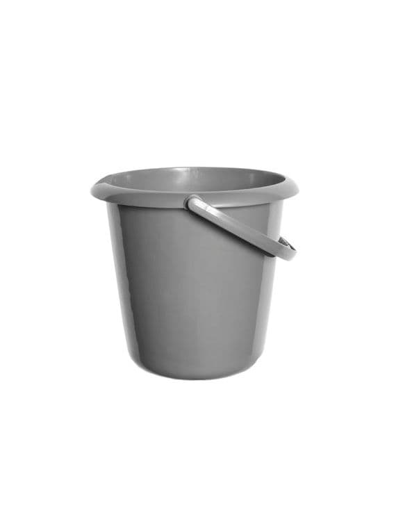 Whitefurze 10lt Bucket - Silver
