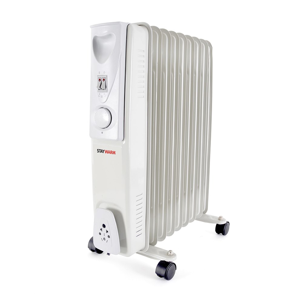 LLOYTRON Staywarm 2000w 9 Fin Oil Radiator - Grey image