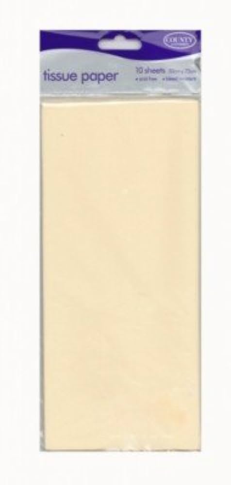 County  10 Sheets Acid Free Tissue Paper 50x70cm - Ivory image