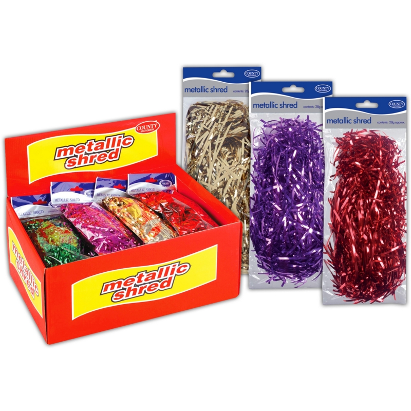 County  Metallic Shred 28g - Assorted Colours image